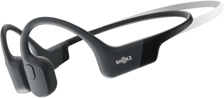 SHOKZ OpenRun هدفون استخوانی بلوتوثی ورزشی، بدون پوشش گوش، ضد عرق، ۸ ساعت پخش، با میکروفون – مشکی برند: Shokz