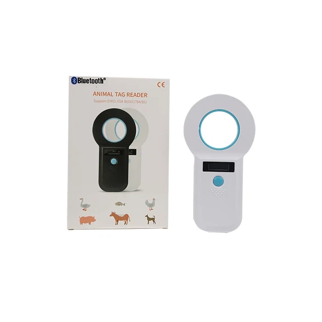 تگ ریدر ریزتراشه حیوانات W90B | دستگاه اسکنر میکروچیپ سگ، گربه و حیوانات خانگی با نمایشگر LCD