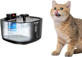 آبخوری هوشمند بیسیم DownyPaws 3.2 لیتری | تمام استیل ضدزنگ، شارژی با سنسور حرکتی و پمپ بیصدا