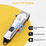 ماشین اصلاح حرفهای سگ و گربه با نمایشگر LCD، شارژ USB، سرعت ۷۰۰۰ دور و ۶ شانه اصلاح