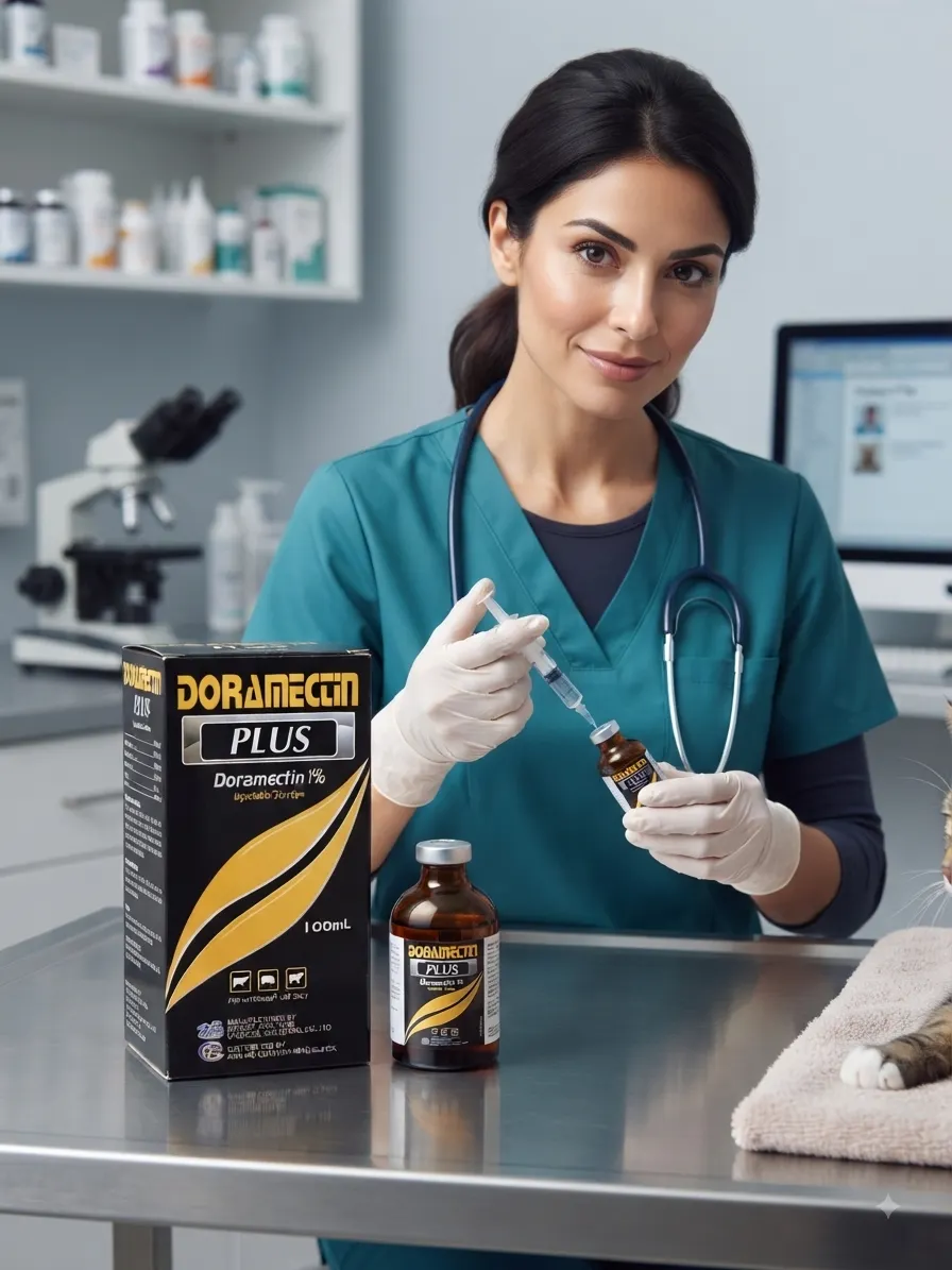 داروی تزریقی دامپزشکی دورامکتین پلاس Doramectin Plus حجم ۱۰۰ میلی‌لیت